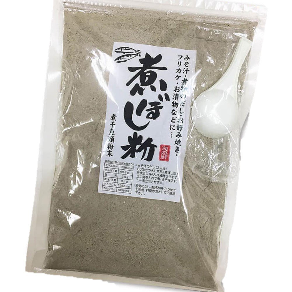 【山田海産物】煮ぼし粉スプーン付400ｇ×4袋